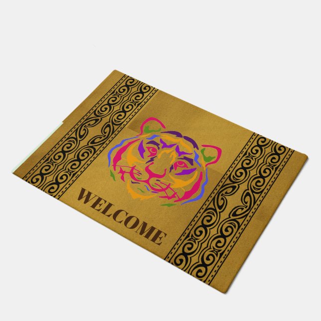 Tiger Doormat (Angled)