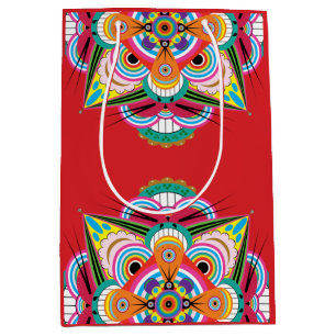 Tiger Dragon Mandala Medium Gift Bag