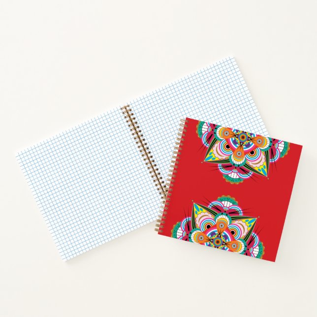 Tiger Dragon Mandala Notebook 8.5x8.5 (Inside)
