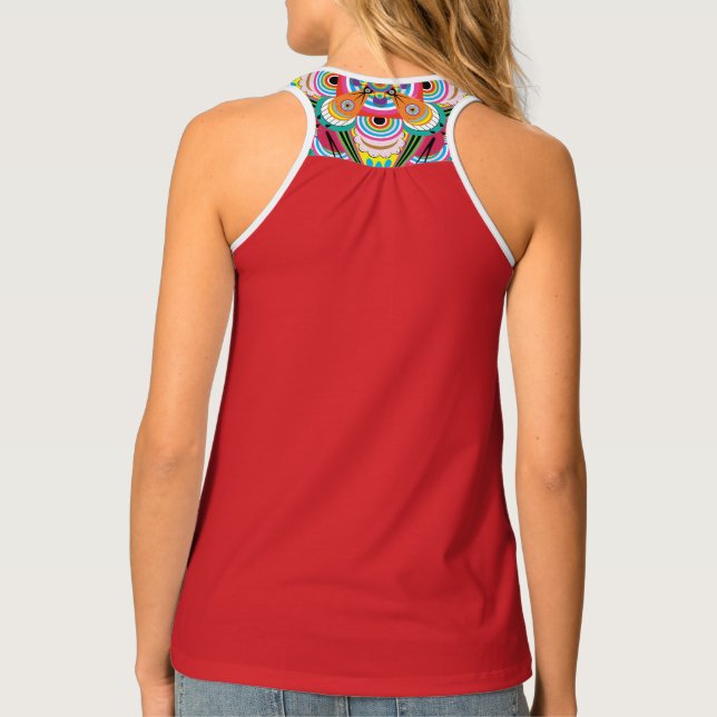 Tiger Dragon Mandala Tank Top (Back)