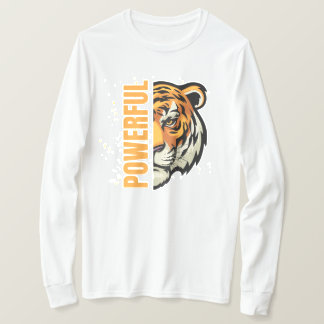 Tiger Drawing Sweater and Powerful Word