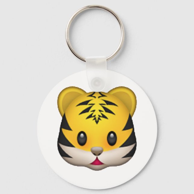 Tiger - Emoji Keychain (Front)