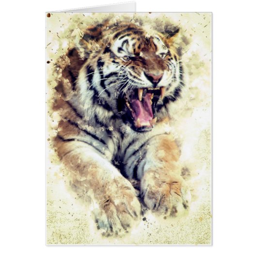 Tiger Encouraging Card (Front)