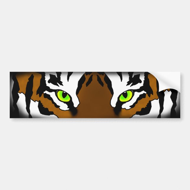 Tiger Eyes Bumper Sticker (Front)