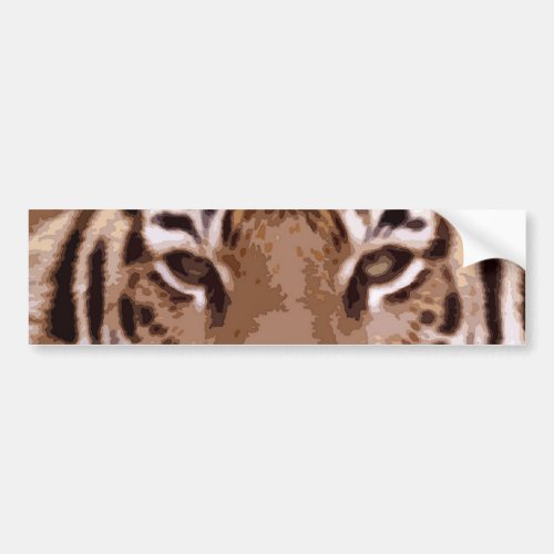Tiger Eyes Custom Bumper Sticker
