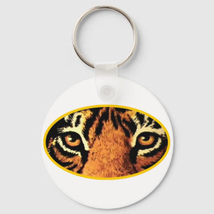 Tiger Eyes Gold The MUSEUM Zazzle Gifts Keychain