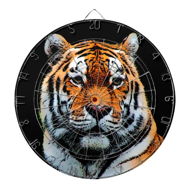 Tiger Eyes Inspirational Dart Board (Front)