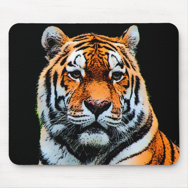 Tiger Eyes Inspirational Mouse Pad (Front)