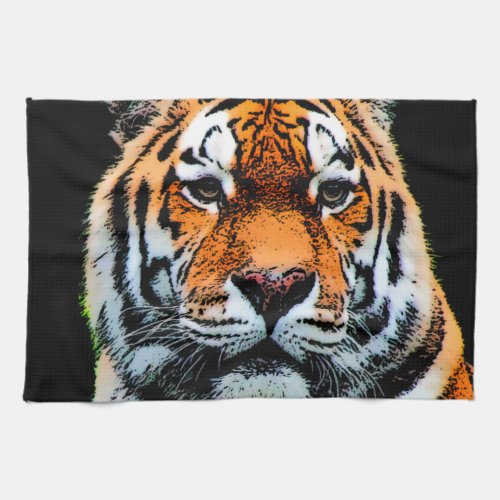 Tiger Eyes Inspirational Towel