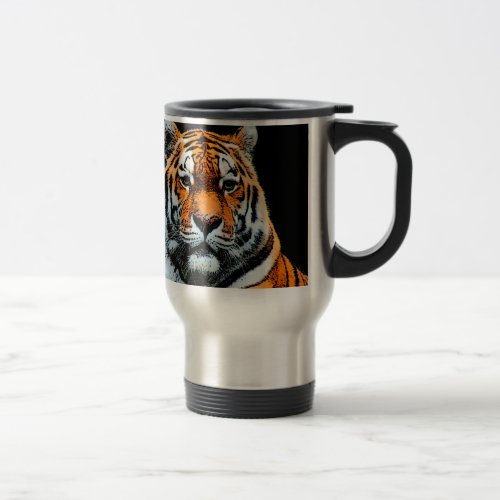 Tiger Eyes Inspirational Travel Mug