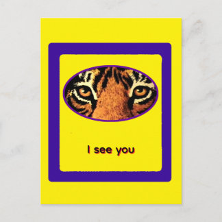 Tiger Eyes jGibney The MUSEUM Zazzle Gifts Postcar Postcard