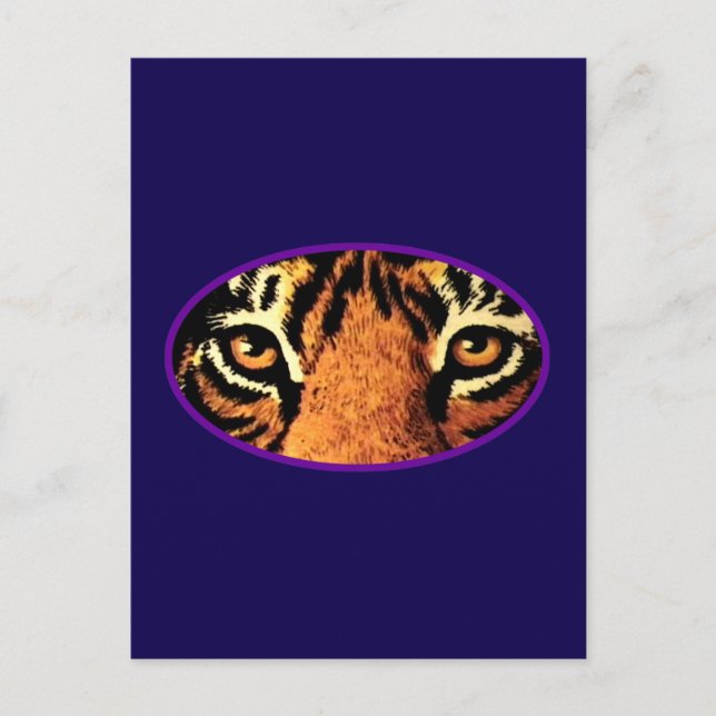 Tiger Eyes jGibney The MUSEUM Zazzle Gifts Postcard (Front)