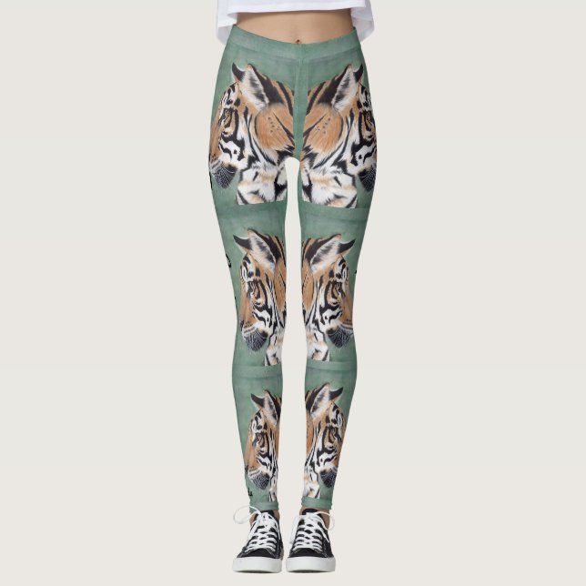 Tiger Eyes Legging Personalize NAME Original Art (Front)