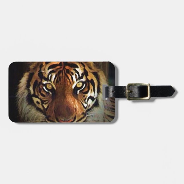 Tiger Eyes Luggage Tags (Front Horizontal)