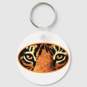 Tiger Eyes Orange The MUSEUM Zazzle Gifts Keychain