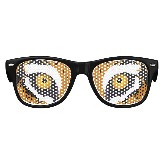 Tiger Eyes Party Costume Kids Sunglasses (Front)
