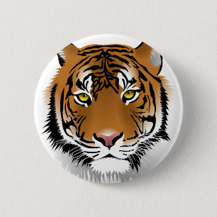 Tiger Eyes Pinback Button