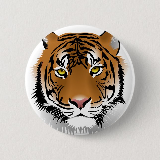 Tiger Eyes Pinback Button (Front)