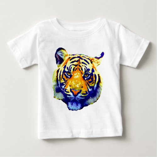 Tiger Eyes Pop Art Baby T_Shirt