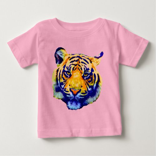Tiger Eyes Pop Art Baby T_Shirt