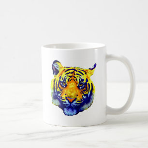 Tiger Eyes Pop Art Coffee Mug