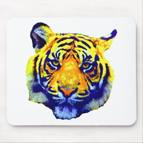 Tiger Eyes Pop Art Mouse Pad