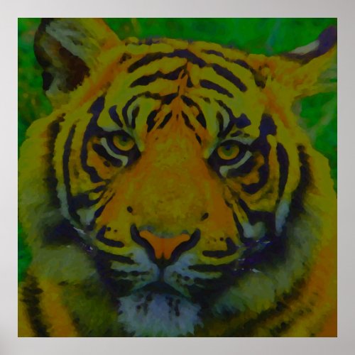 Tiger Eyes Pop Art Poster