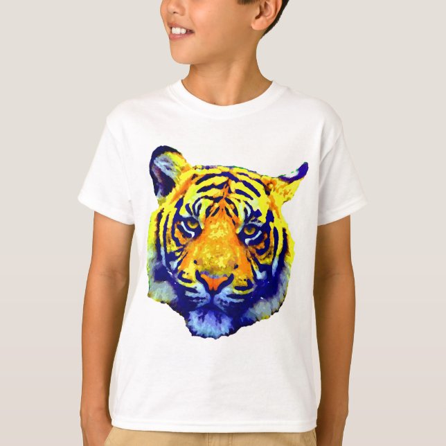 Tiger Eyes Pop Art T-Shirt (Front)