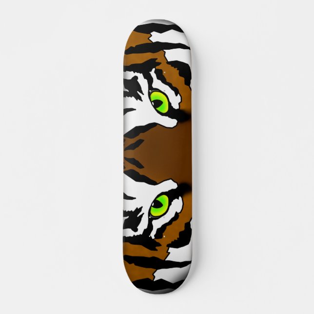 Tiger Eyes Skateboard Deck (Front)