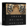 Tiger Eyes Template Success Motivational Quote 3 Ring Binder