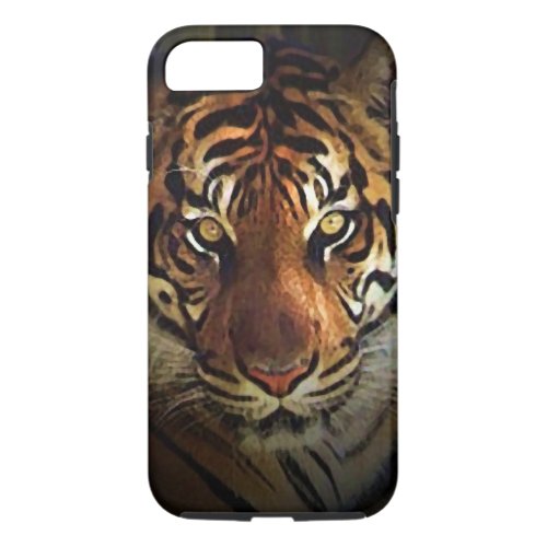 Tiger Eyes Tough iPhone 7 Case