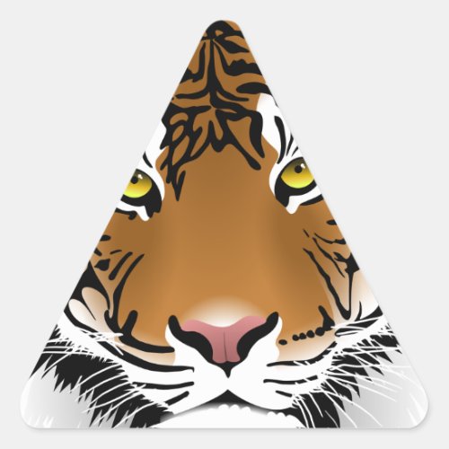 Tiger Eyes Triangle Sticker