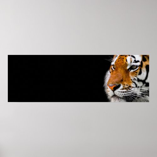 Tiger Eyes Wild Animal Art Courage Leadership Poster