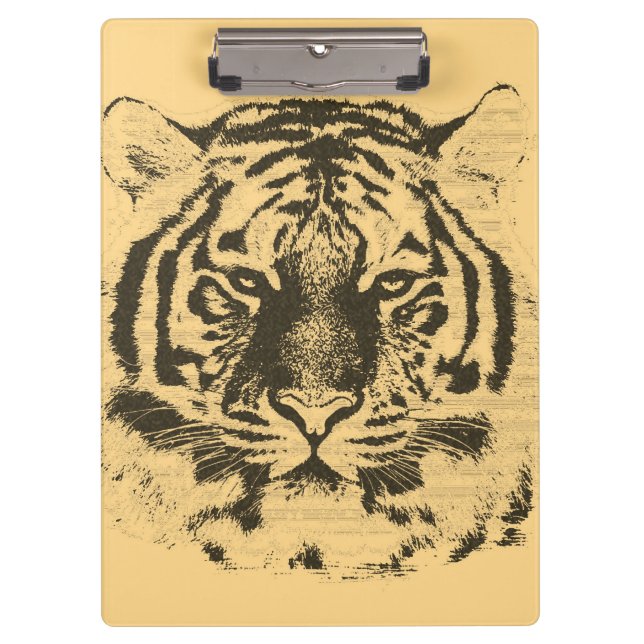 Tiger Face #3 Clipboard (Front)