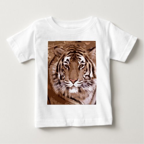 Tiger Face Baby T_Shirt