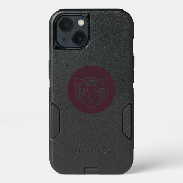 Tiger Face Badge Otterbox iPhone Case (Back)