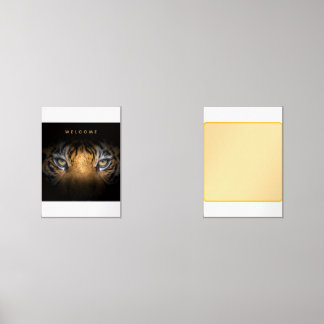 Tiger face canvas wall art sets