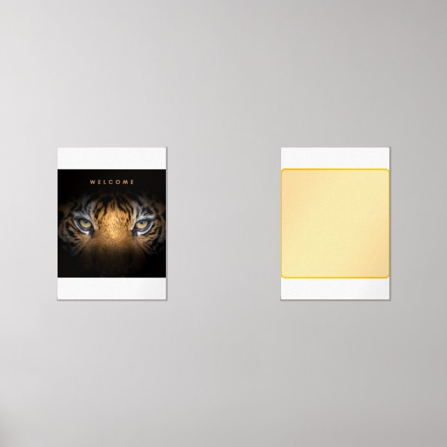 Tiger face canvas  wall art sets (Front)