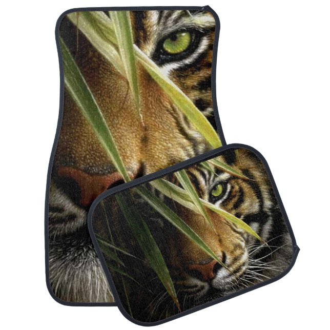 Tiger Face Car Mats (Set)