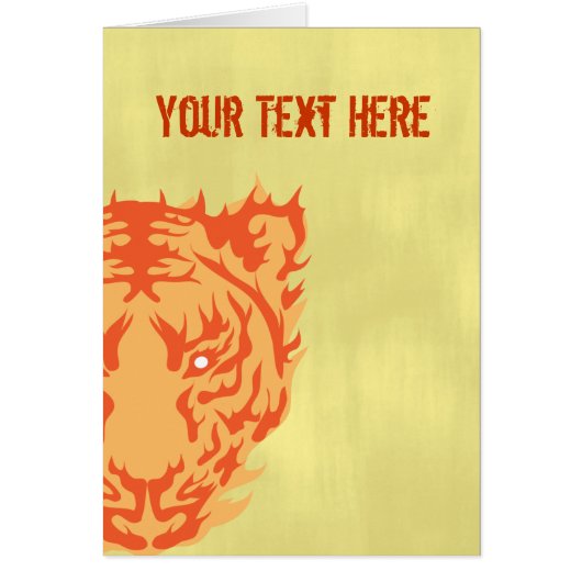 Tiger Face Cards (Front)