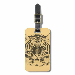 Tiger Face Close-Up 2 Luggage Tag