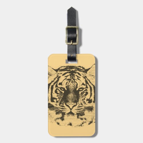 Tiger Face Close_Up 2 Luggage Tag