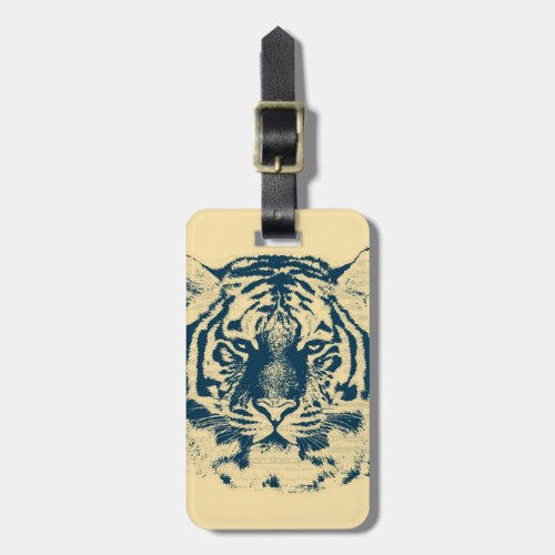 Tiger Face Close_Up 3 Luggage Tag