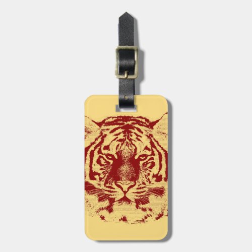 Tiger Face Close_Up 5 Luggage Tag