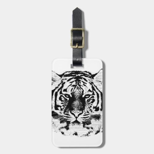 Tiger Face Close_Up 5 Luggage Tag