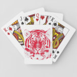 Tiger Face Close-up 6 Playing Cards at Zazzle