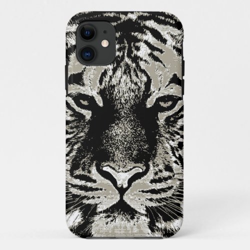 Tiger Face Close_up iPhone 11 Case