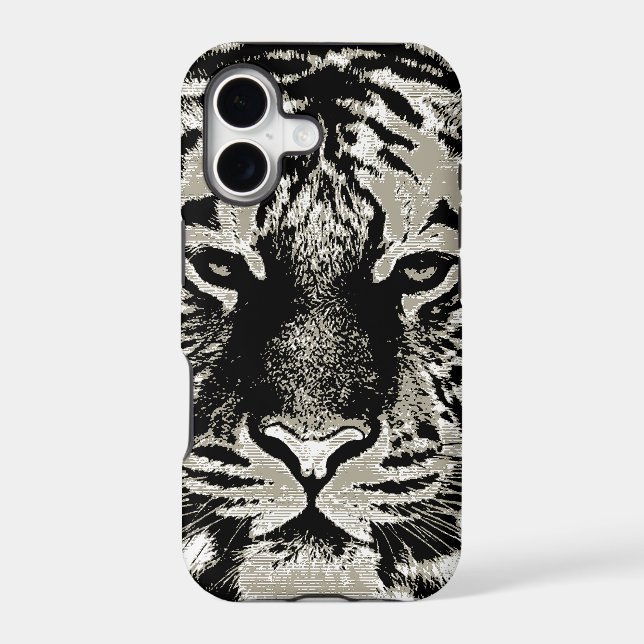 Tiger Face Close-up Iphone Case (Back)