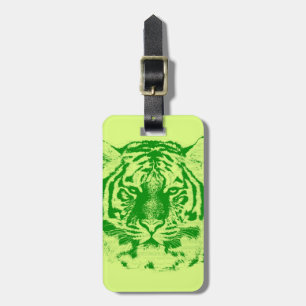 Tiger Face Close-Up Luggage Tag