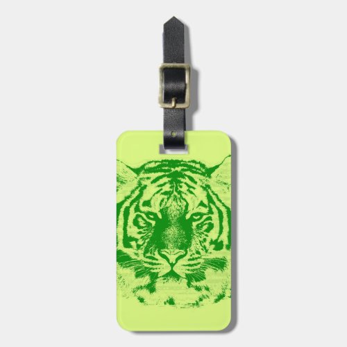 Tiger Face Close_Up Luggage Tag